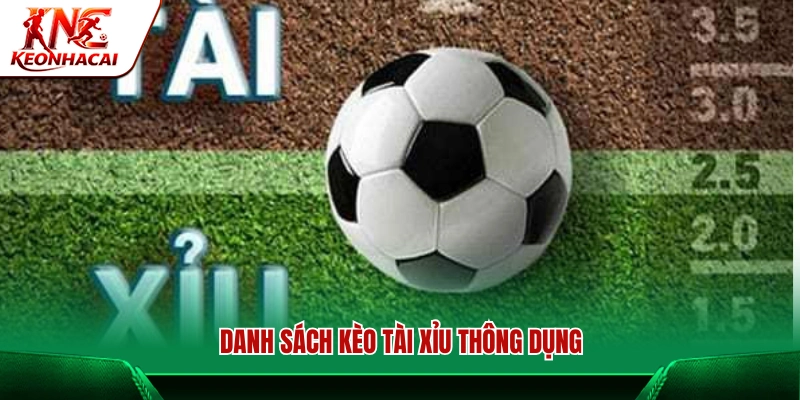 Những dạng kèo Tài Xỉu thường gặp